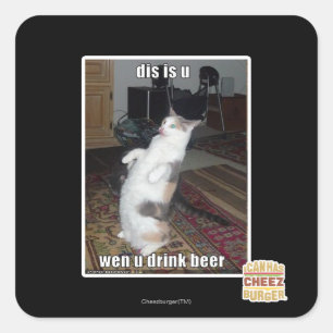 dis is u square sticker