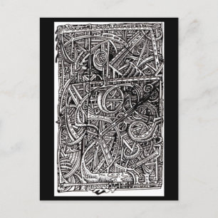 Dis-junction, Ink drawing Postcard