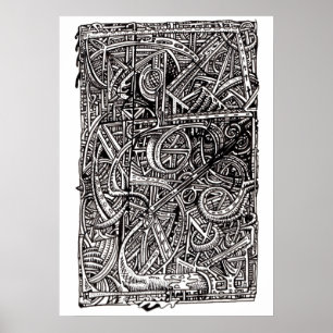 Dis-junction, Ink drawing Poster