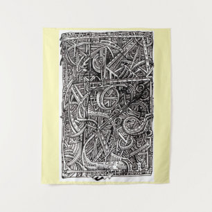 Dis-junction, Ink drawing  Tapestry