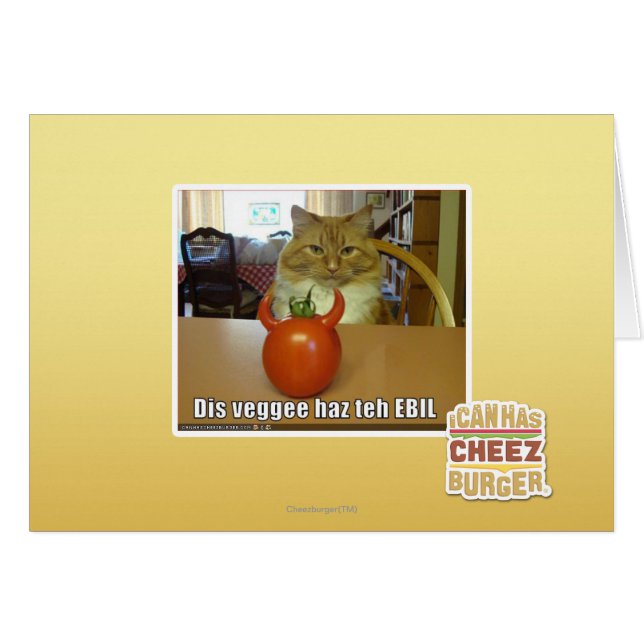 Dis veggee haz the EBIL (Front Horizontal)