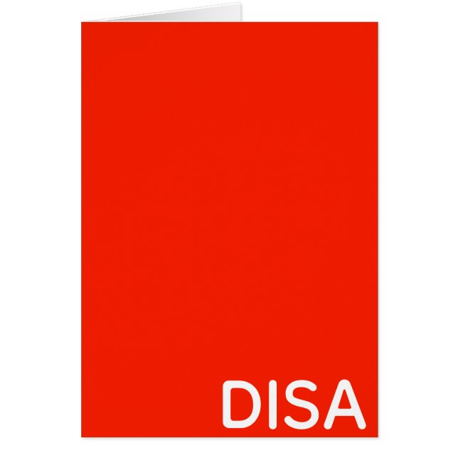 Disa Red colour name (Front)
