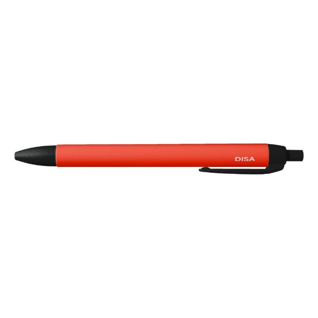 Disa Red colour name Black Ink Pen (Bottom)