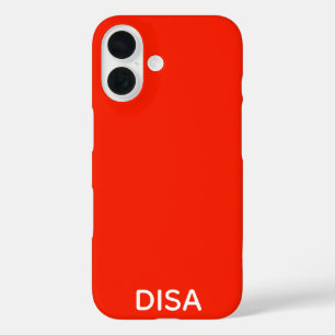Disa Red colour name iPhone 16 Case