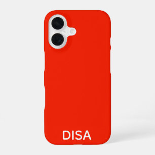 Disa Red colour name iPhone 16 Case