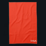 Disa Red colour name Tea Towel<br><div class="desc">Disa Red colour name</div>