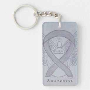 Disabilities in Children Awareness Ribbon Keychain