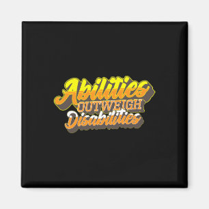 Disabilities World Down Syndrome Day Women Kids Magnet