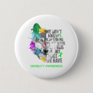 Disability Awareness Ribbon Support Gifts 6 Cm Round Badge