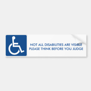 Disability Bumper Sticker