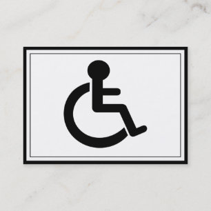 Disability Disabled Symbol Business Card