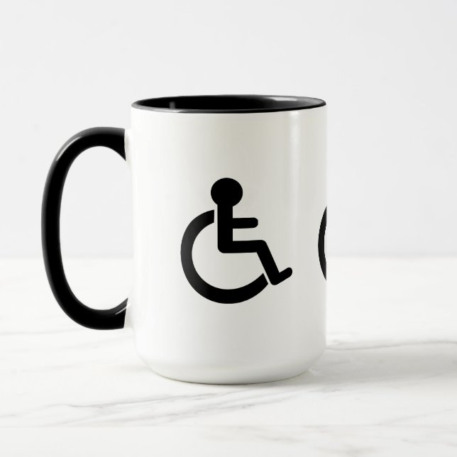 Disability Disabled  Symbol Mug (Left)