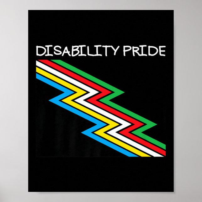 Disability Flag Disabled Pride Month Disability Fl Poster (Front)