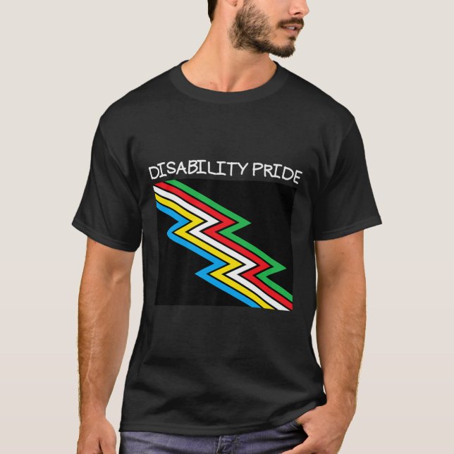Disability Flag Disabled Pride Month Disability Fl T-Shirt (Front)