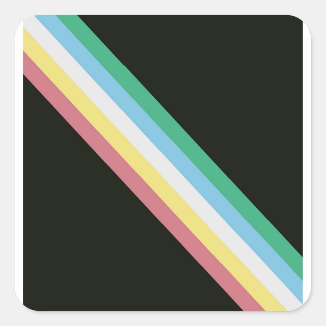 Disability Flag For Disability Pride Square Sticker (Front)