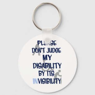 Disability/INvisibility Key Ring