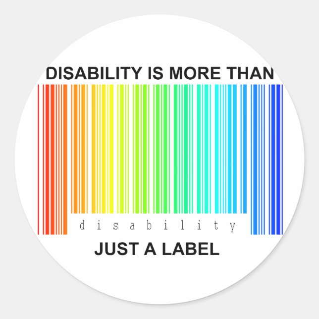 Disability is more than a label (Front)