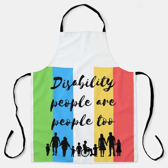 disability people are people too apron (Front)