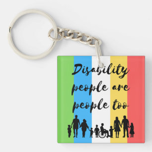disability people are people too key ring