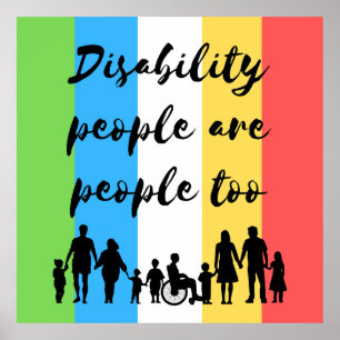 disability people are people too poster
