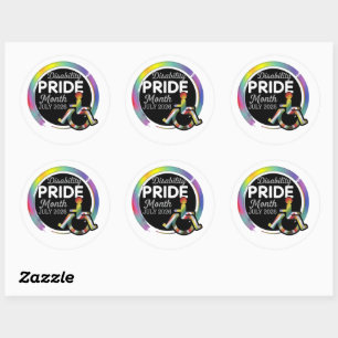 Disability Pride Classic Round Sticker