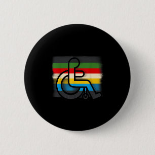 Disability Pride Flag July Disabled Pride Month Aw 6 Cm Round Badge