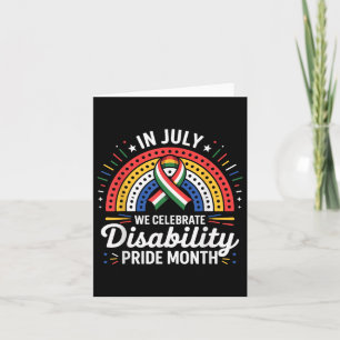 Disability Pride Flag July Disabled Pride Month Aw Card
