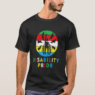 Disability Pride Flag July Supporter Disabled Prid T-Shirt