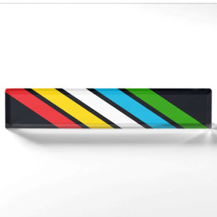 Disability pride flag nameplate