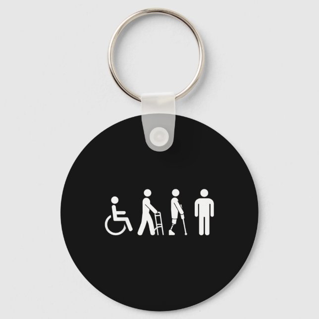 Disability Pride Month Advocate Gift Different Abi Key Ring (Front)