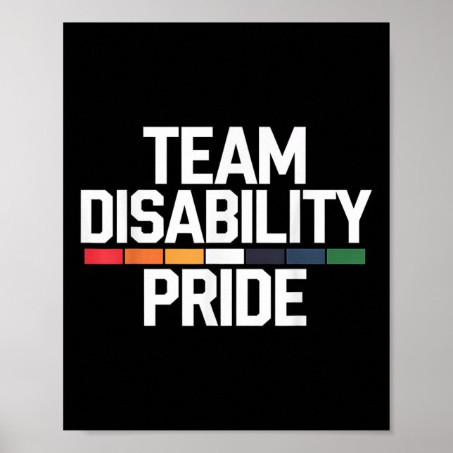 Disability Pride Month Awareness Support Advocate  Poster (Front)