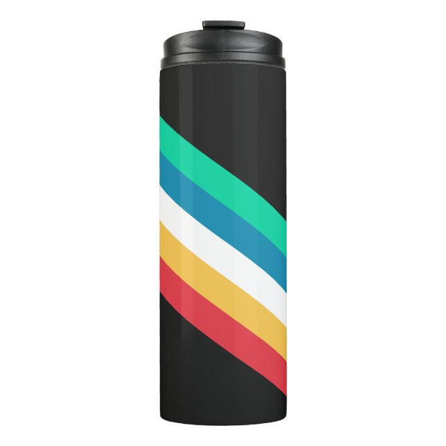 Disability Pride Month Flag Thermal Tumbler (Front)
