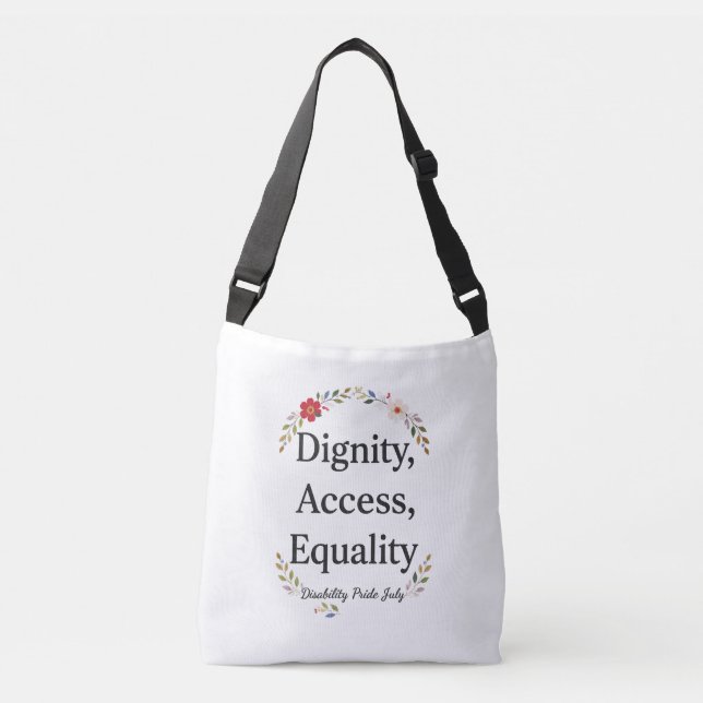 Disability Pride Month July Crossbody Bag (Front)