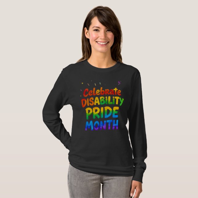 Disability Pride month July T-Shirt (Front Full)
