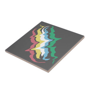 Disability Pride Month Of July Awareness Colours Ceramic Tile