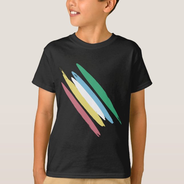 Disability Pride Month Of July Awareness Colours T-Shirt (Front)