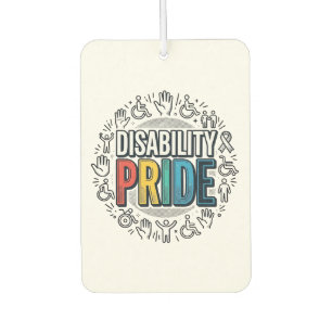 Disability Pride Vintage Inclusive Awareness Shirt Car Air Freshener