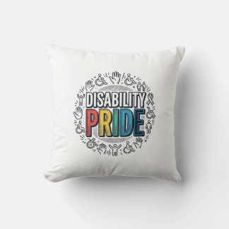 Disability Pride Vintage Inclusive Awareness Shirt Cushion