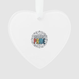 Disability Pride Vintage Inclusive Awareness Shirt Ornament