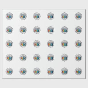 Disability Pride Vintage Inclusive Awareness Shirt Wrapping Paper