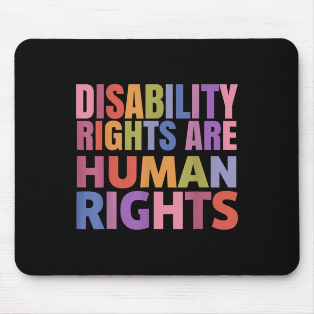 Disability Rights Are Human Rights Equality Trans  Mouse Pad (Front)