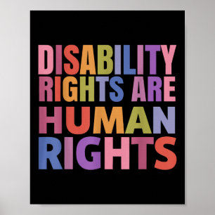 Disability Rights Are Human Rights Equality Trans  Poster