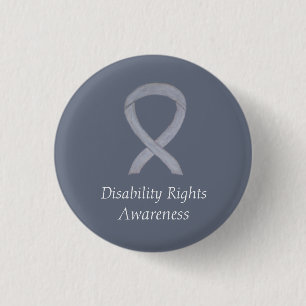 Disability Rights Awareness Ribbon Custom Pin