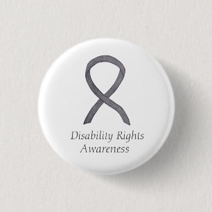 Disability Rights Awareness Ribbon Custom Pin