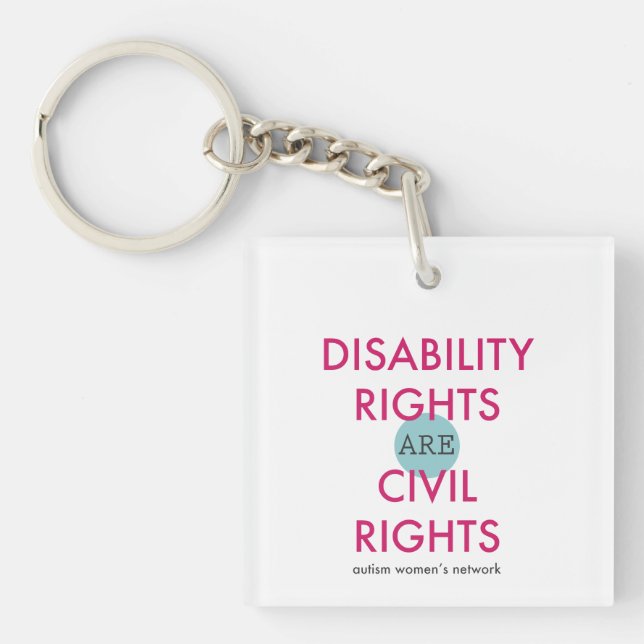 Disability Rights AWN Keychain (Front)
