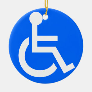 Disability Symbol Ceramic Tree Decoration