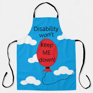 Disability won't Keep Me Down II:   Apron