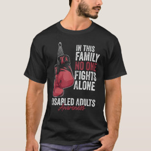 Disabled Adults Awareness Month Gloves Burgundy Ri T-Shirt