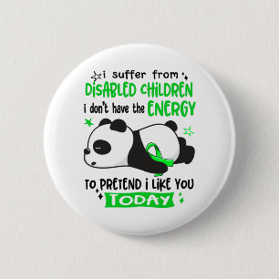 Disabled Children Awareness Month Ribbon Gifts 6 Cm Round Badge