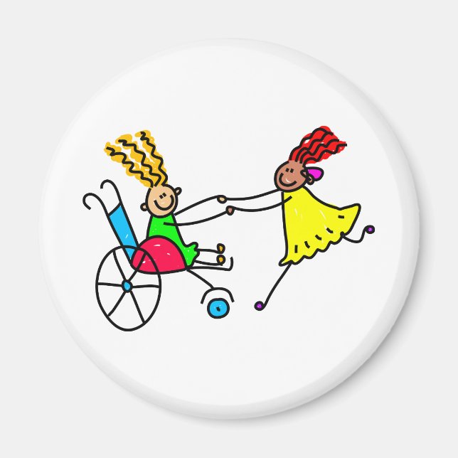 Disabled Friends Magnet (Front)